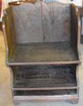 Primitive Seat with Shelves